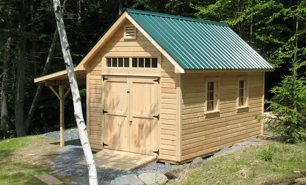 A custom shed built in Waterbury VT